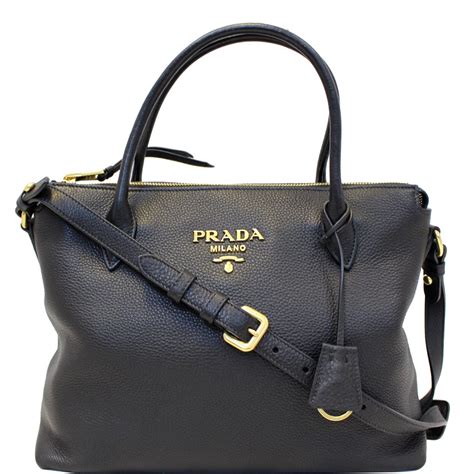 prada shoulder black bag